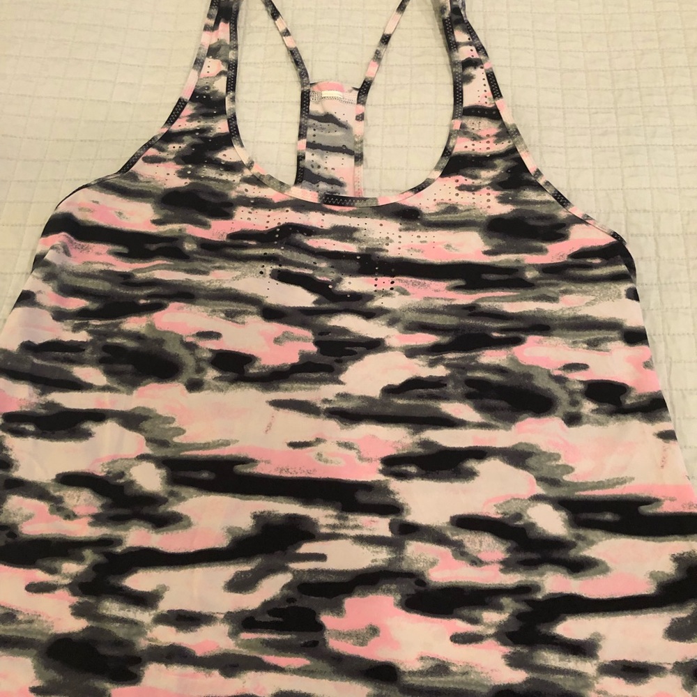 Lululemon Pink Camo Racerback Tank Size 4.